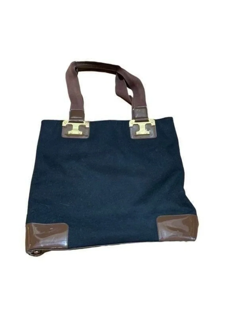 Tory Burch Black and Brown Tote